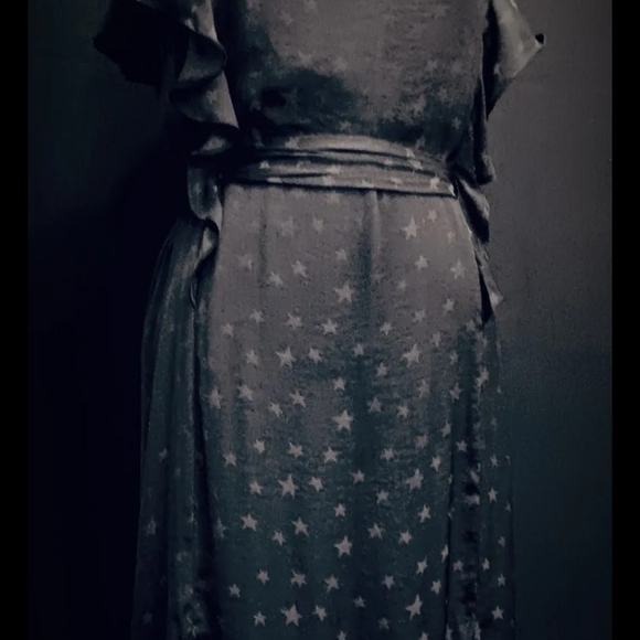 Max Studio Woman's S. Dress Black with small Silver Stars - Picture 5 of 8